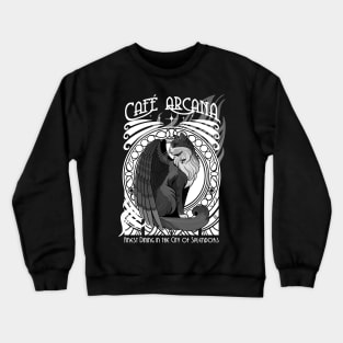 Cafe Arcana - Black and White Crewneck Sweatshirt